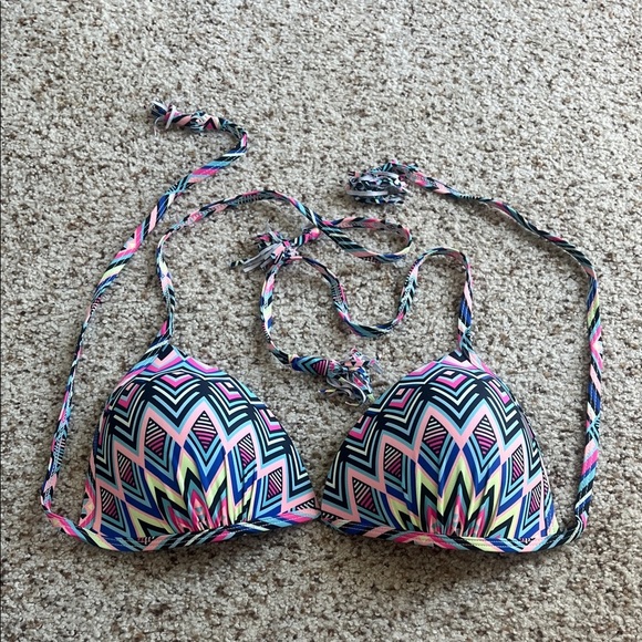 charmleaks Colorful boho Geometric Bikini Top - Picture 3 of 5